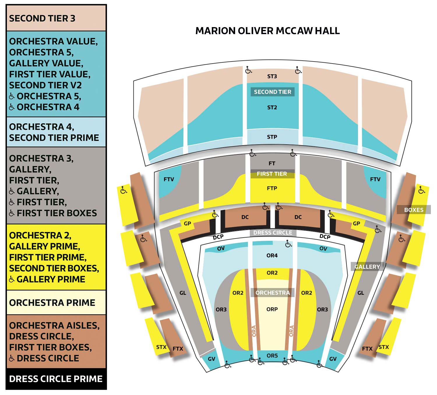 McCaw Hall Seating Chart