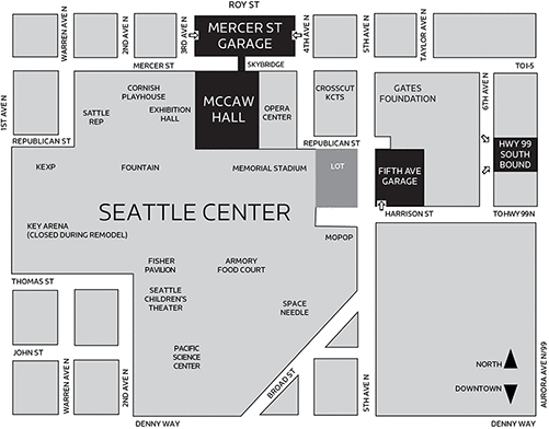 Parking Garages around McCaw Hall